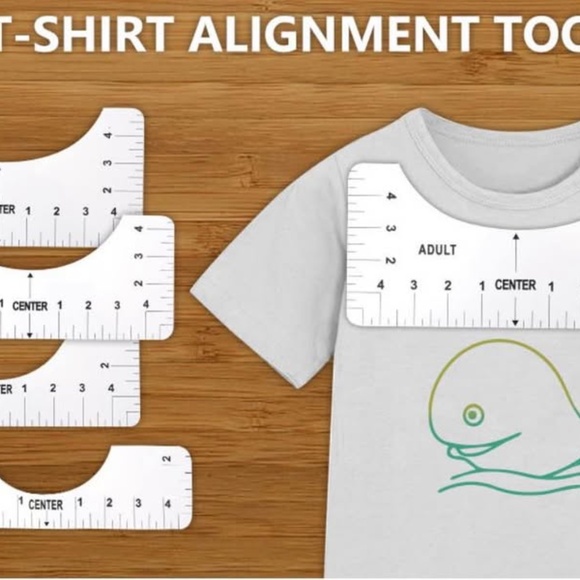 T-Shirt Alignment Ruler-4 Pack T-shirt Measurement Ruler Guide - Picture 10 of 10